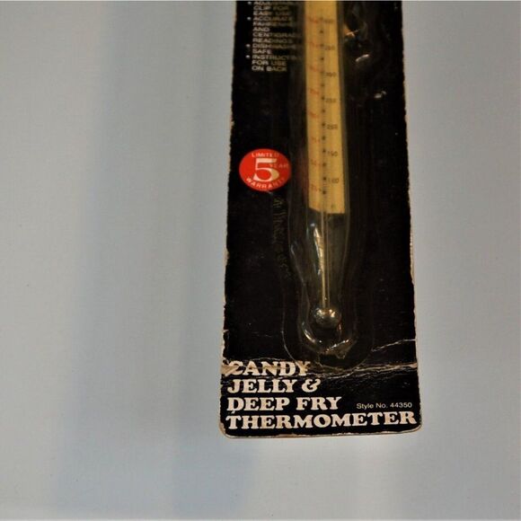 Vintage HOAN 1988 Thermometer Deep Frying Baking Candy Jelly Kitchenalia - Picture 5 of 6
